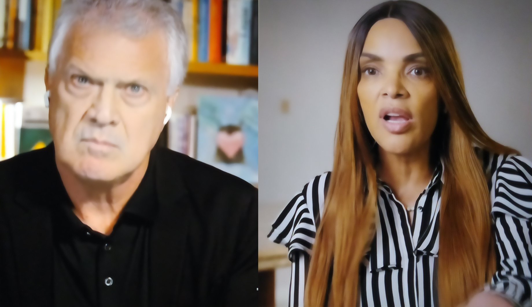 Flordelis e Bial (Foto: Reprodução)