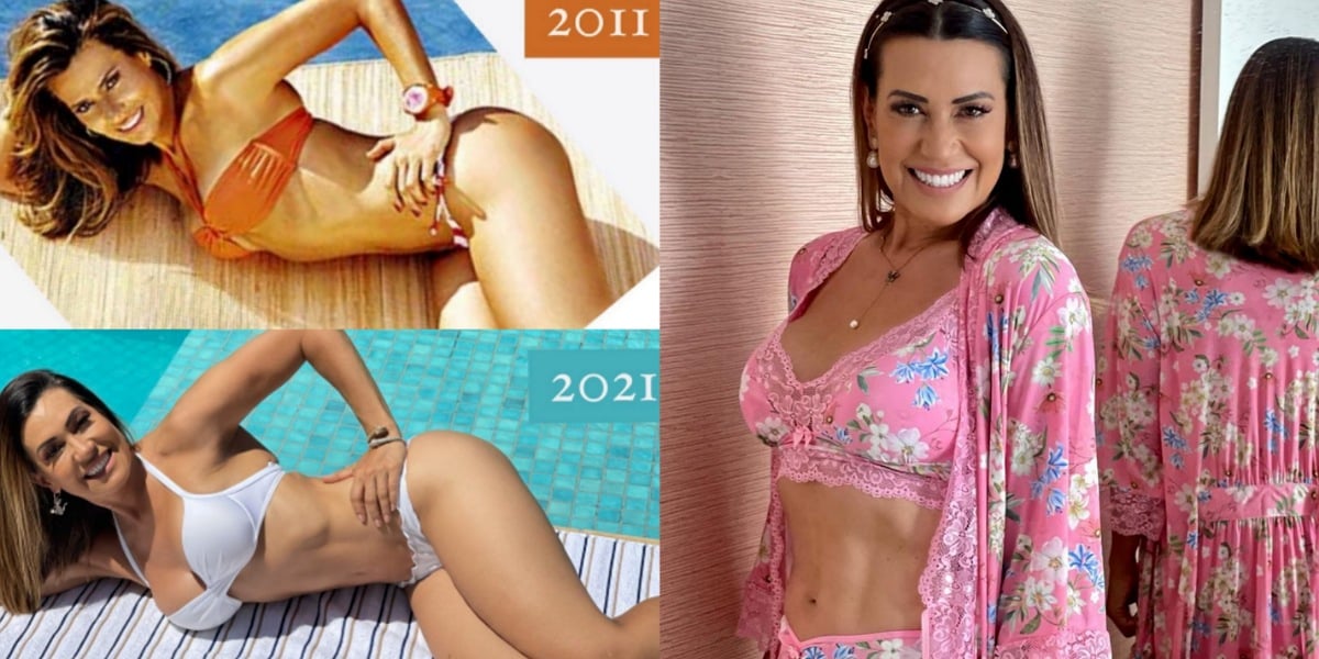 Solange Frazão repete pose em foto de 10 anos atrás e choca internautas - Foto: Reprodução