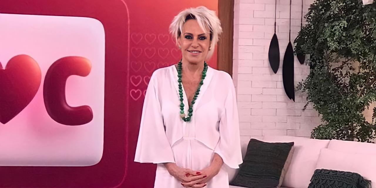 Ana Maria em estúdio novo do "Mais Você", da Globo (Reprodução) 