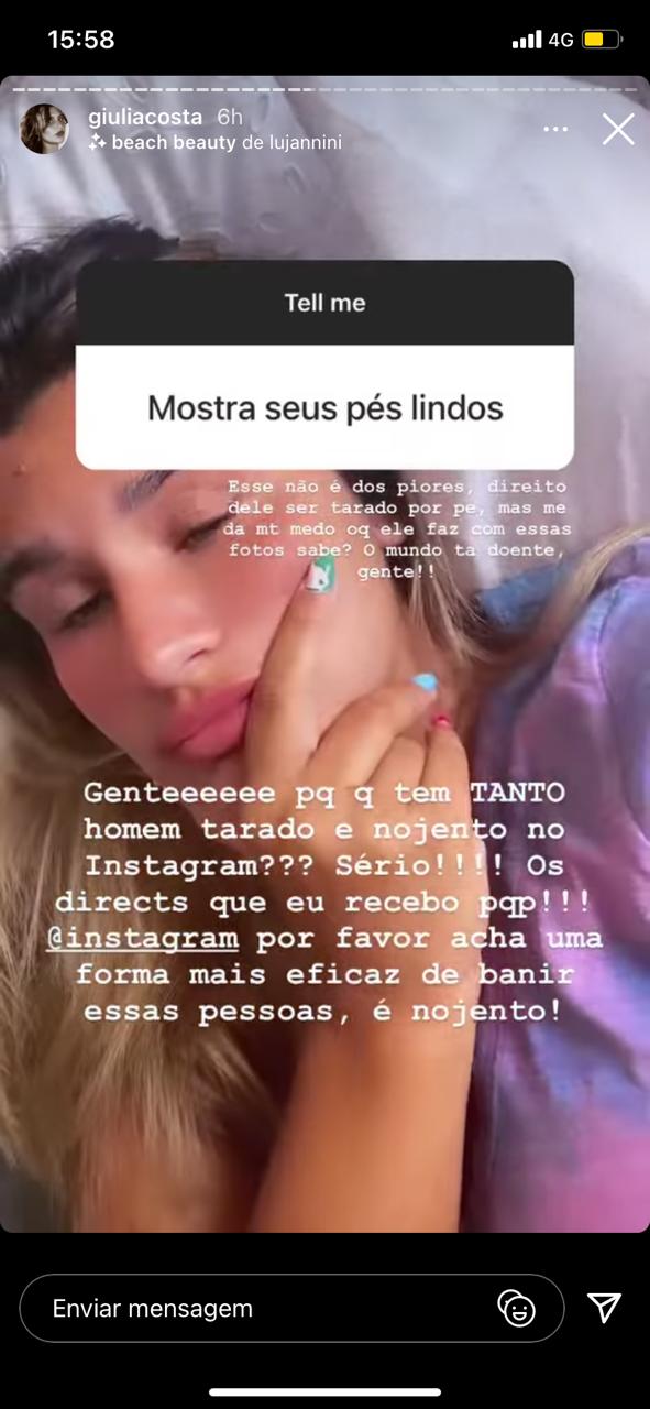 Giulia Costa detona pedido inusitado (Reprodução) 