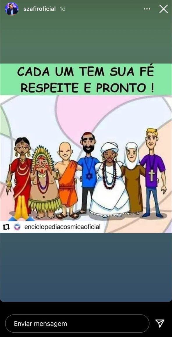 Luciano Szafir detonou sobre intolerância religiosa (Foto: Reprodução/Instagram)