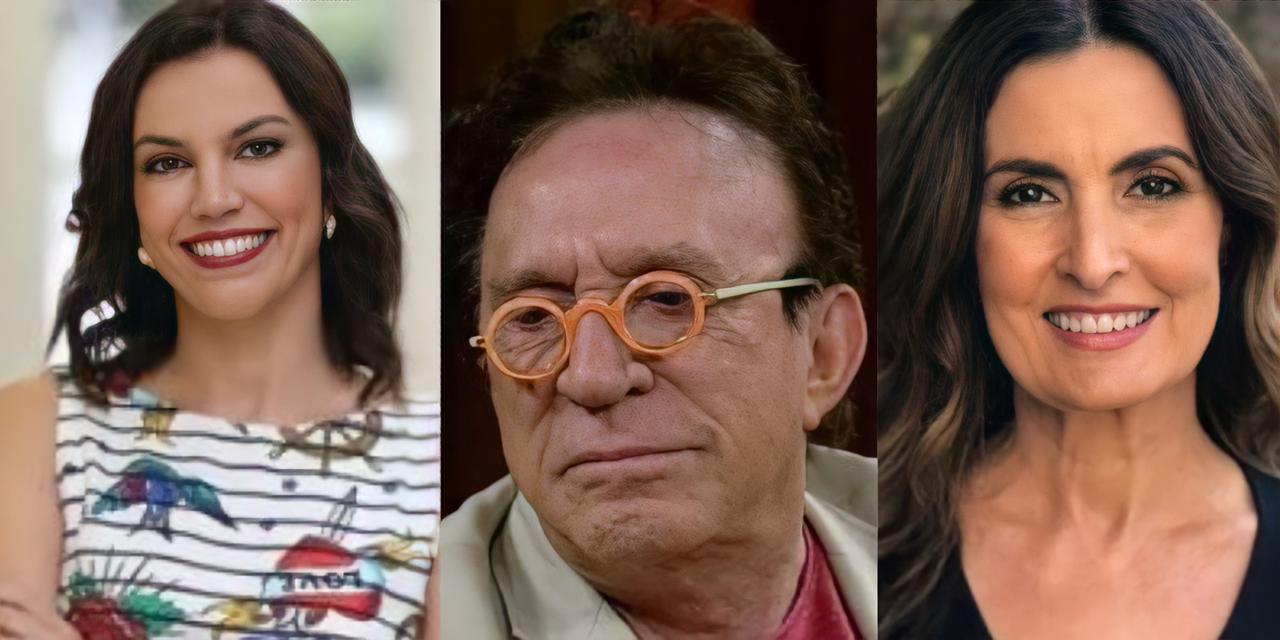 Ana Paula Araújo, Moacyr Franco e  Fátima Bernardes (Reprodução)