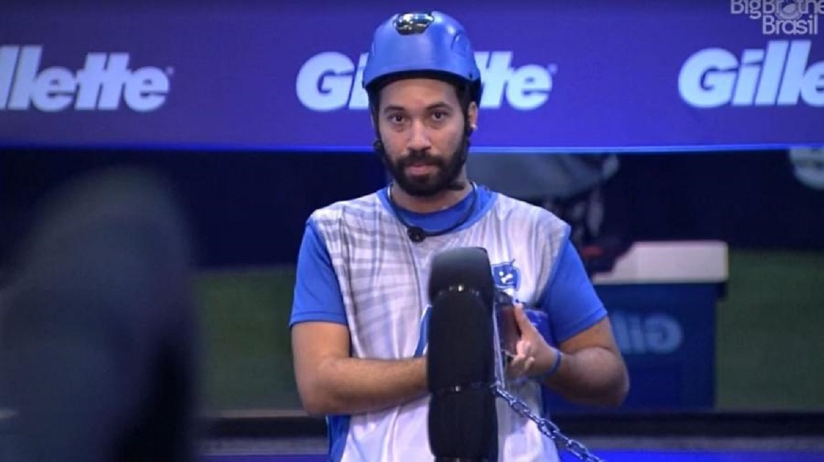 Gil no BBB21 (Foto: Reprodução) prova do líder