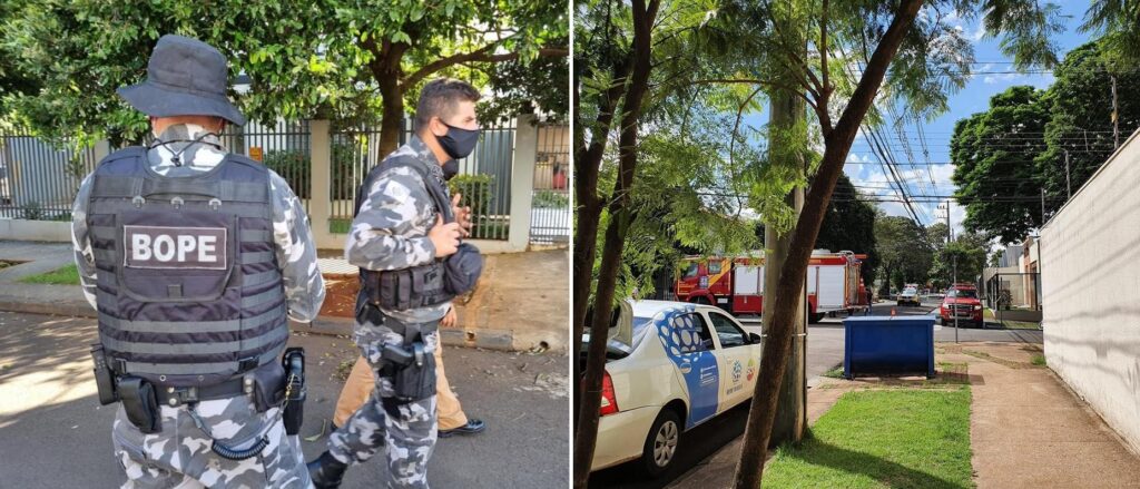 Bomba foi encontrada em sede de afiliada da Globo (Foto: Reprodução) Bomba foi encontrada em sede de afiliada da Globo (Foto: Reprodução)