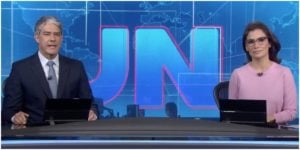 William Bonner e Renata Vasconcellos no Jornal Nacional - Foto: Reprodução