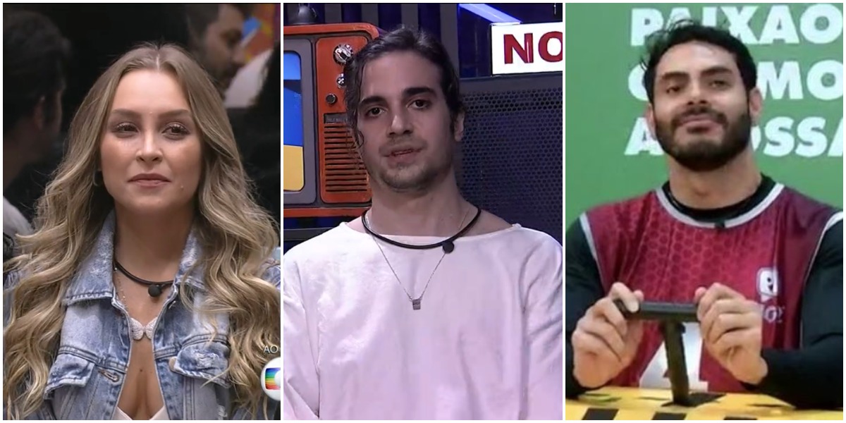 Carla, Fiuk e Rodolffo estão no paredão do BBB21 - Foto: Montagem