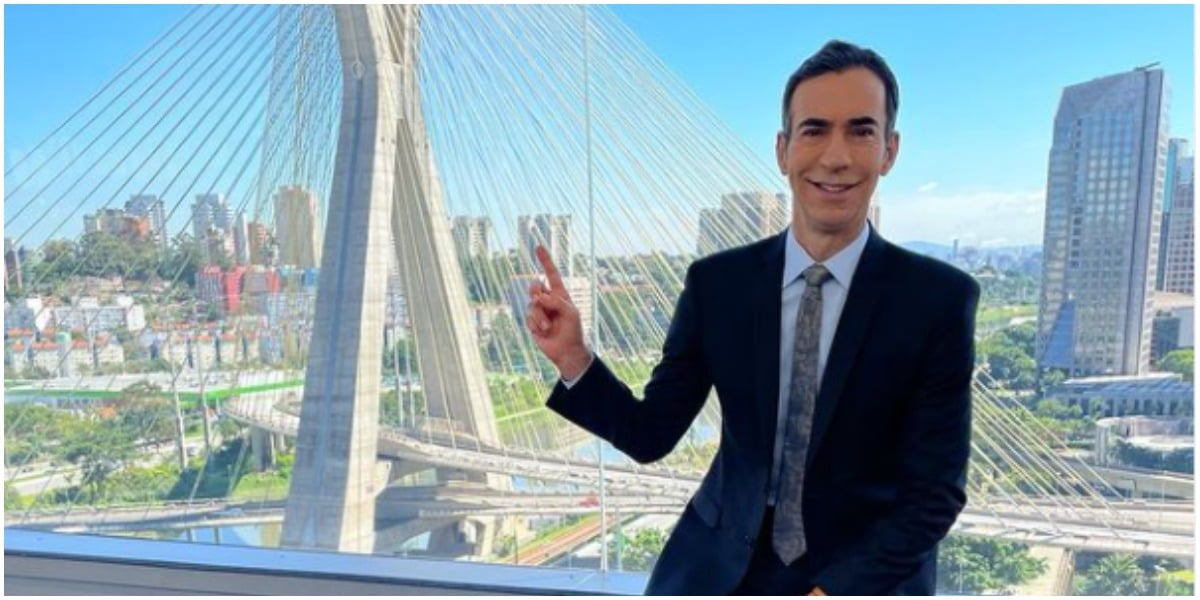 César Tralli está crescendo na Globo e já aparece na lista de possível substituto de William Bonner (Foto: Reprodução)