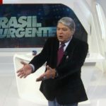 Datena roubou a cena ao vivo na Band durante mais uma edição do Brasil Urgente (Foto: Reprodução)