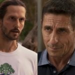 Davi (Vladimir Brichta) e Belizário (Tuca Andrada) se enfrentaram em Amor de Mãe (Foto: Montagem/TV Foco/Reprodução/Globo)