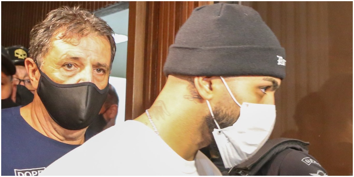 Gabigol é detido pela polícia em Cassino Clandestino em São Paulo (Foto: Reprodução)