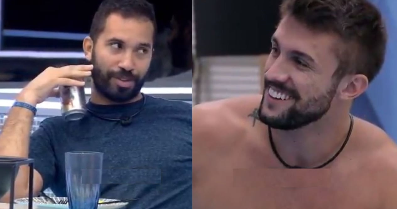 Gil e Arthur no BBB21 (Foto: Reprodução)
