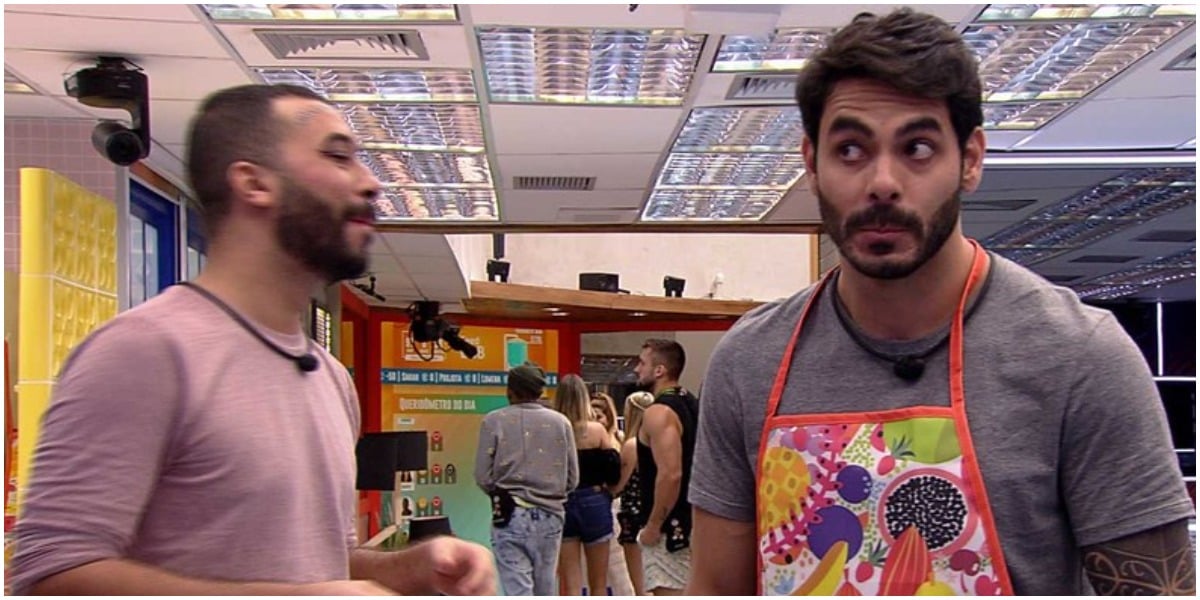 Gilberto e Rodolffo durante o BBB 21 - Foto: Reprodução