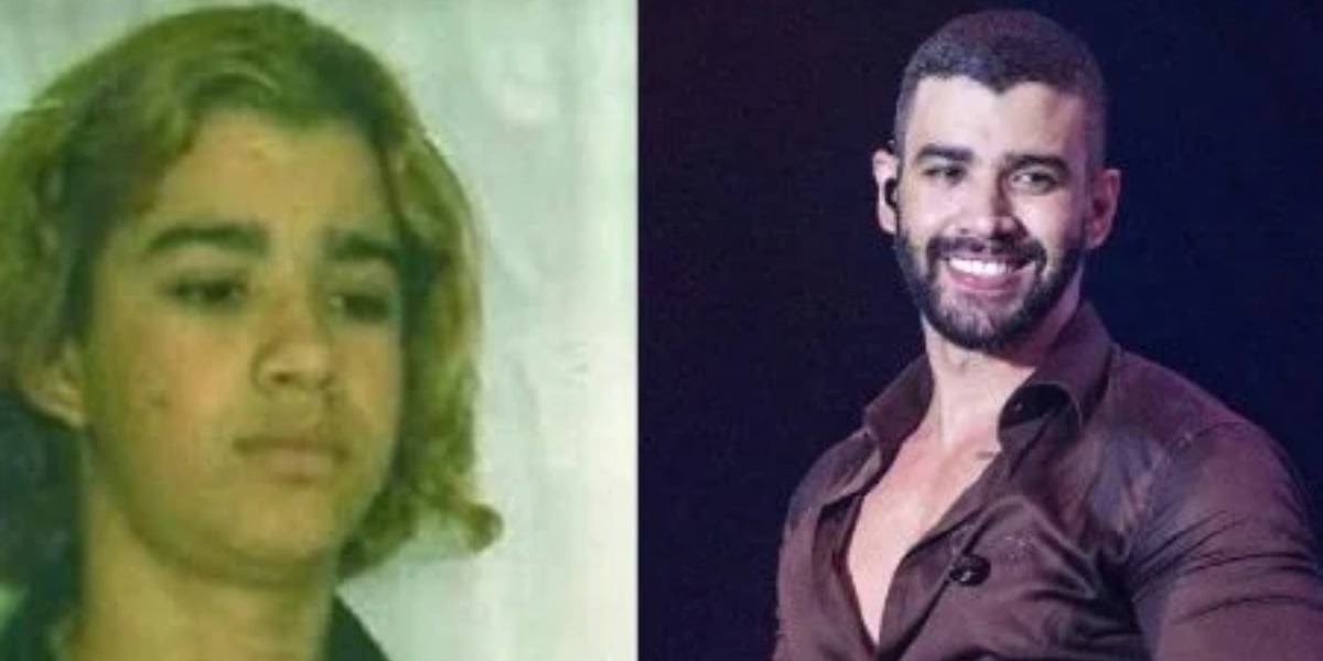 Outro registro de quando Gusttavo Lima era jovem (Foto: Reprodução)