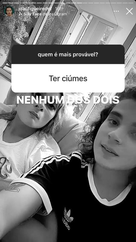 Os dois falaram de ciúmes