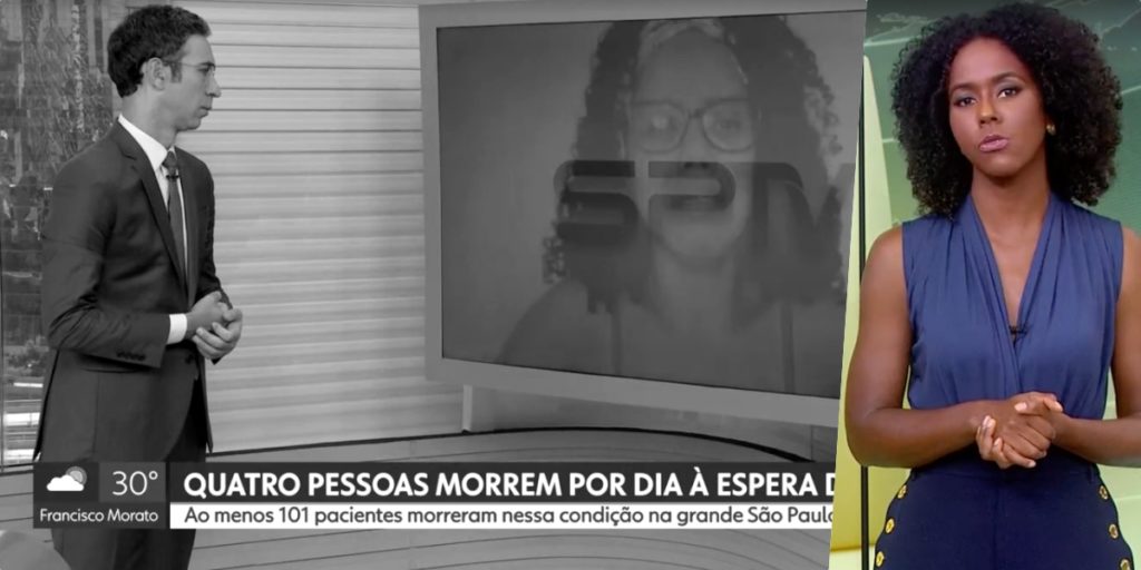 César Tralli segurou choro ao vivo e Maju Coutinho admitiu (Foto reprodução)