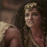 Enlila (Maria Joana) em cena da novela Gênesis (Foto: Divulgação/Record TV)