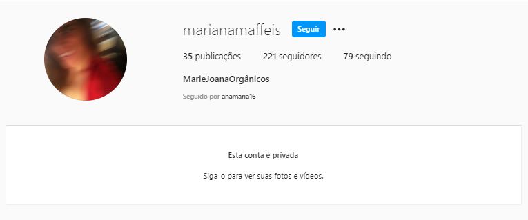 Mariana Maffeis privou conta nas redes sociais (Foto: Reprodução/Instagram)
