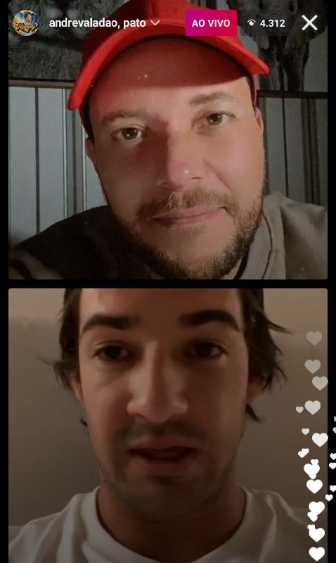 Pato esteve em uma live com André Valadão (Foto: Reprodução/ Instagram)