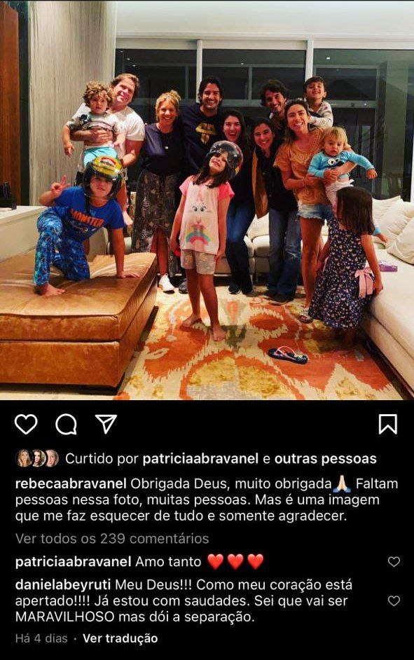 Rebeca Abravanel compartilhou uma imagem que pareceu uma despedida (Foto: Reprodução/ Instagram)