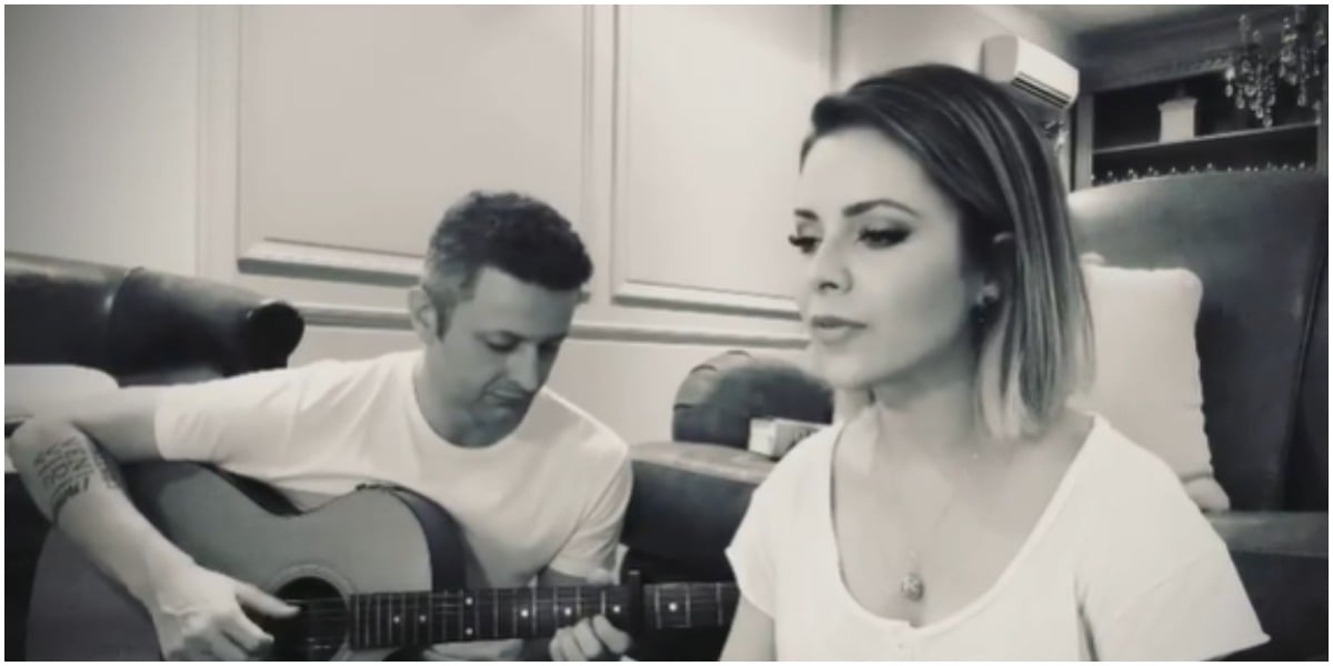 Lumas Limas chocou ao aparecer em vídeo sem Sandy (Foto: Reprodução)