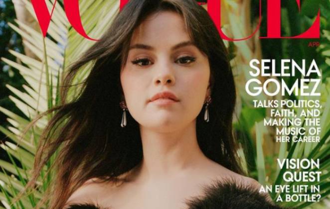 Selena Gomez na capa da Vogue (Foto: Reprodução)