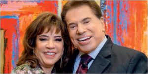 Silvio Santos e Íris Abravanel (Foto: Reprodução)