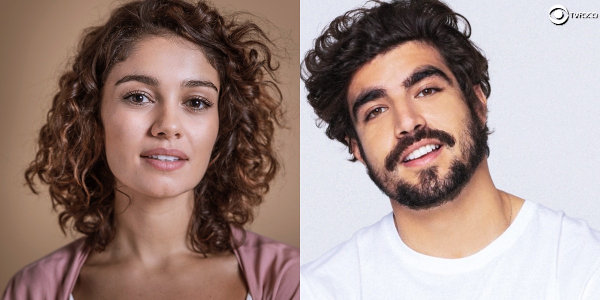 Fotomontagem de Sophie Chartlotte e Caio Castro