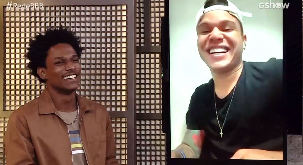 Tierry fez música para Lumena do BBB21 (Foto: Reprodução/ Gshow)