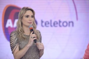 Rachel Sheherazade durante uma participação no Teleton do SBT (Foto: Divulgação)