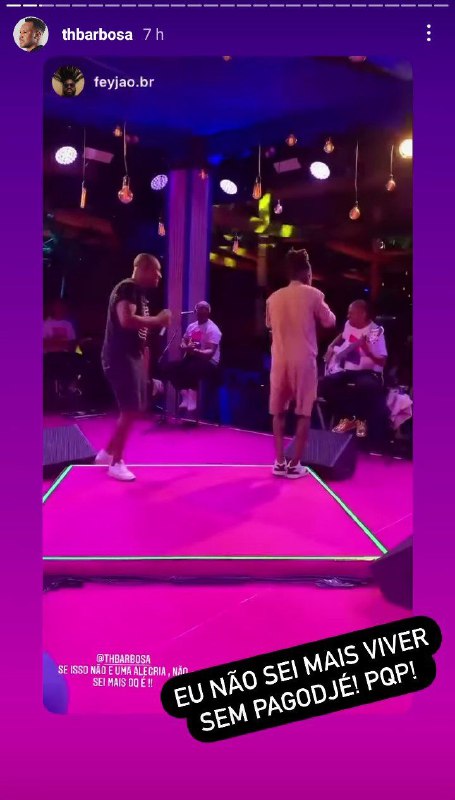 Pagodeiro falou de sua paixão pela música (Foto: Reprodução/ Instagram)