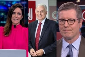 Monalisa Perrone, William Waack e Márcio Gomes são os principais nomes da CNN Brasil (Foto: Montagem/TV Foco)