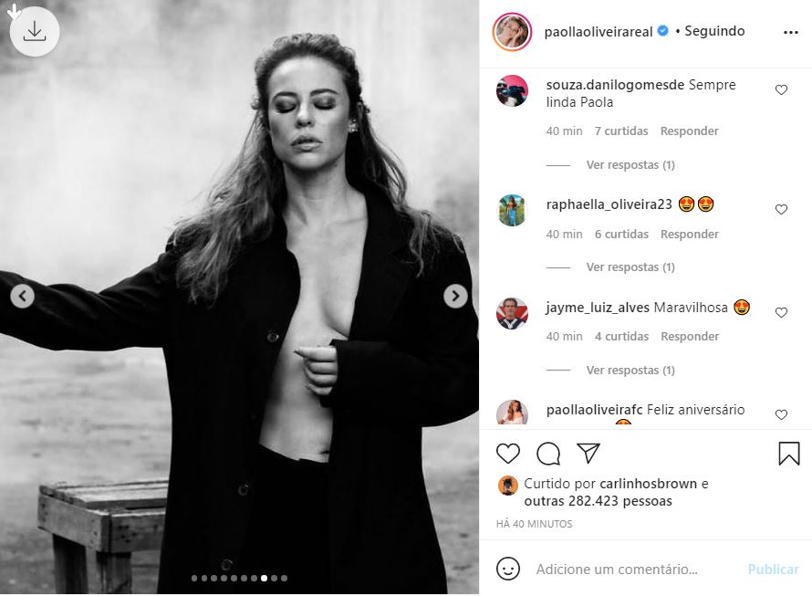 Paolla Oliveira esbanja plenitude aos 39 anos (Reprodução) Paolla Oliveira esbanja plenitude aos 39 anos (Reprodução)