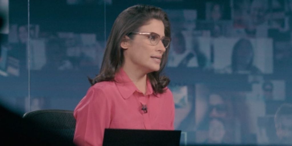 Renata Vasconcellos ganhou elogios da esposa de William Bonner (Foto: Reprodução/Globo)