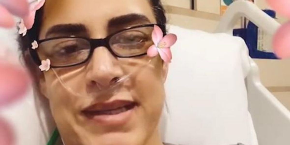 Silvia Abravanel no hospital (Foto: Reprodução)