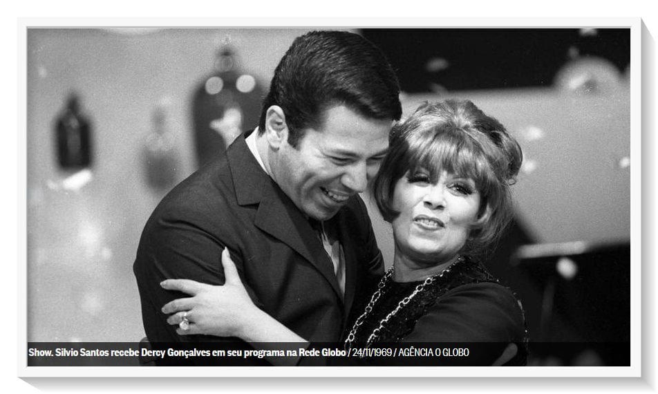 Silvio Santos e Dercy Gonçalves