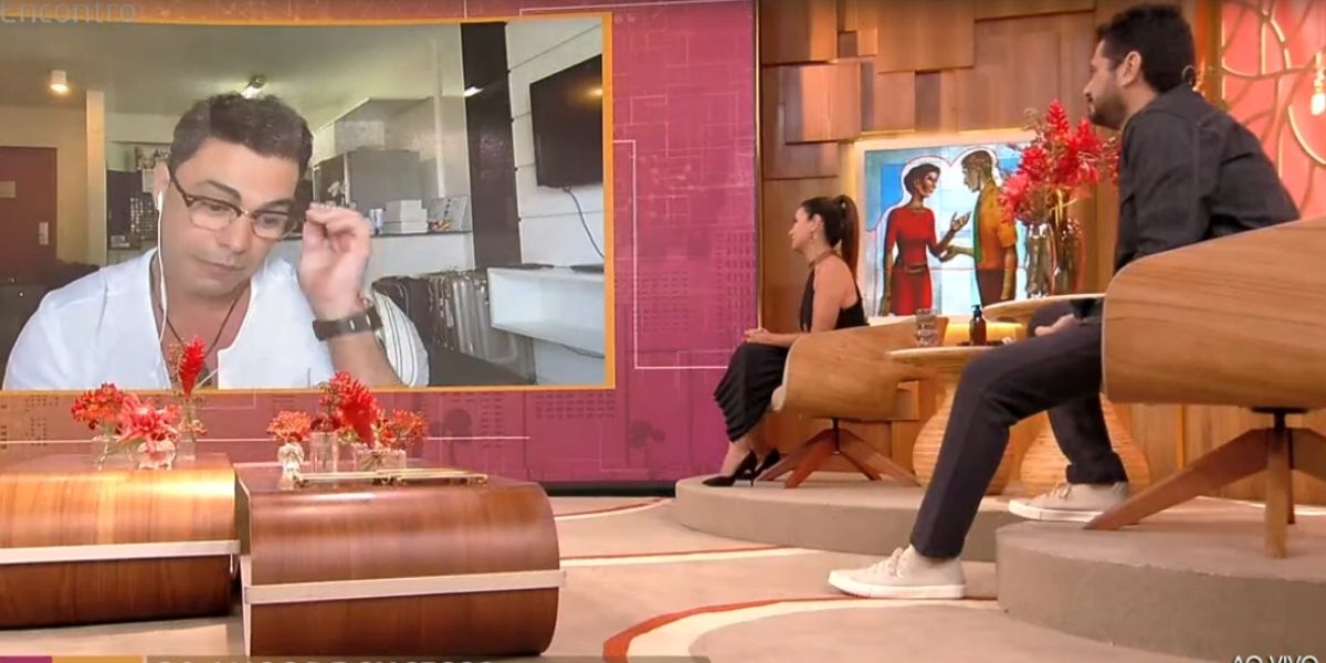 Zezé Di Camargo vai ao Encontro com Fátima Bernardes sozinho (Foto: Reprodução/Globo) Zezé Di Camargo vai ao Encontro com Fátima Bernardes sozinho (Foto: Reprodução/Globo)