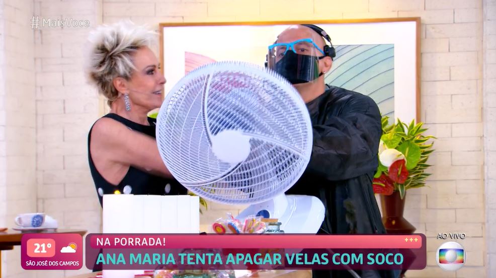 Ana Maria Braga deu 'bronca' em assistente (Foto: Reprodução/TV Globo)