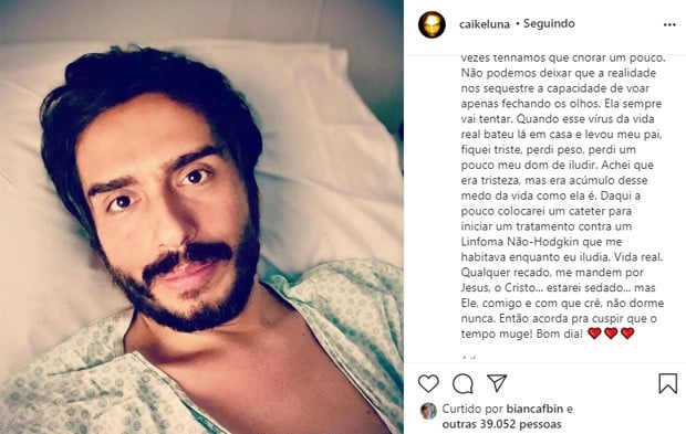 Caike Luna, que fez o Zorra Total, contou sobre sua doença (Foto: Reprodução)