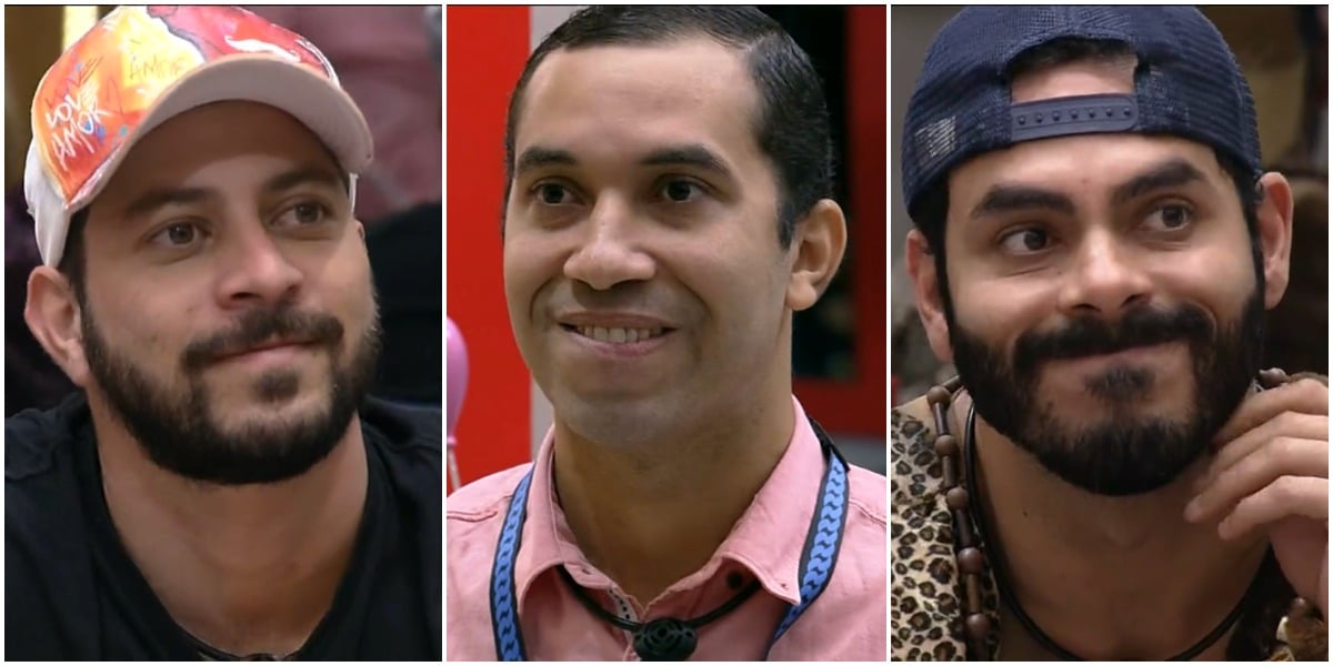 Caio, Gilberto e Rodolffo estão no paredão do BBB21 - Foto: Montagem
