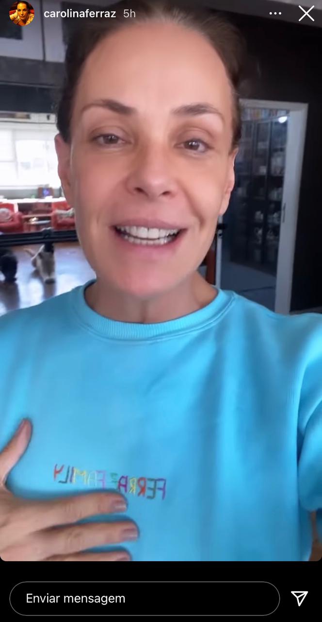 Carolina Ferraz anunciou o destino do seu canal do Youtube no Instagram (Reprodução) Carolina Ferraz anunciou o destino do seu canal do Youtube no Instagram (Reprodução)