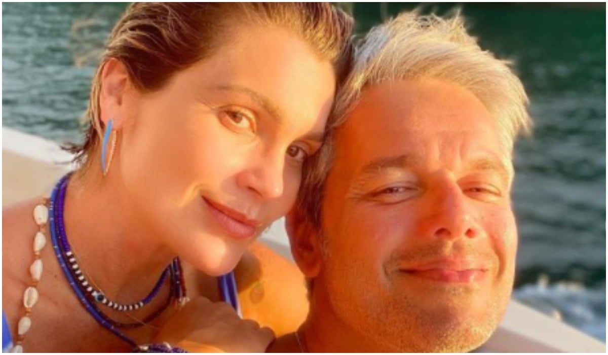 Flávia Alessandra mostrou mensagens que troca com Otaviano Costa nas redes sociais (Foto: Reprodução)