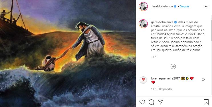 Geraldo Luís pediu que os fãs orassem mais (Foto: Reprodução/Instagram) Geraldo Luís pediu que os fãs orassem mais (Foto: Reprodução/Instagram)