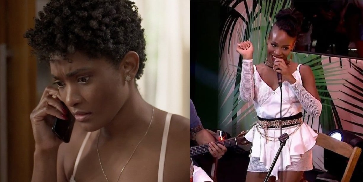 Marina de Amor de Mãe (à esquerda) e Karol Conká (Foto: Reprodução)