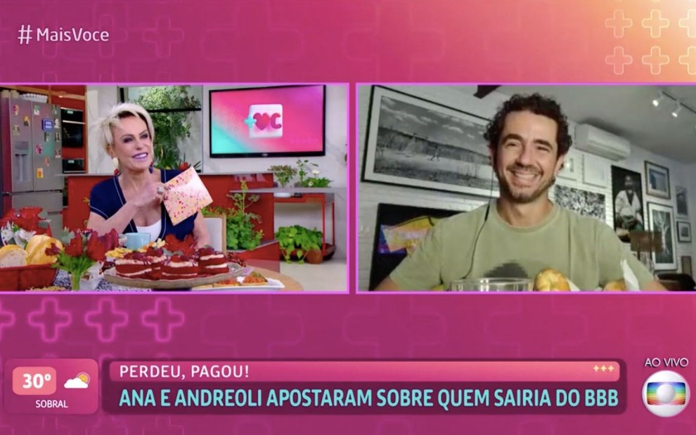 Ana Maria Braga e Felipe Andreoli (Foto: Reprodução)