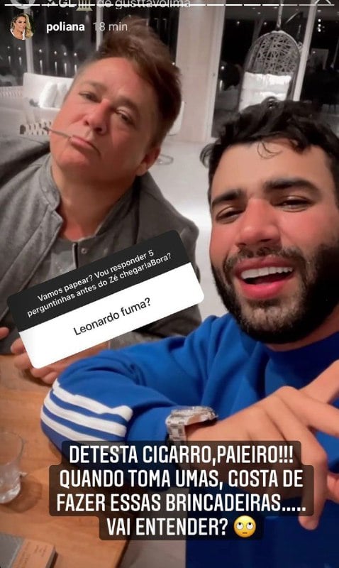 Poliana Rocha falou de encontro polêmico de Leonardo com Gusttavo Lima (Foto: Reprodução)