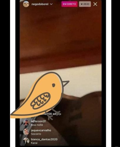 Momento que Nego do Borel exibiu sua parte íntima (Foto: Reprodução)