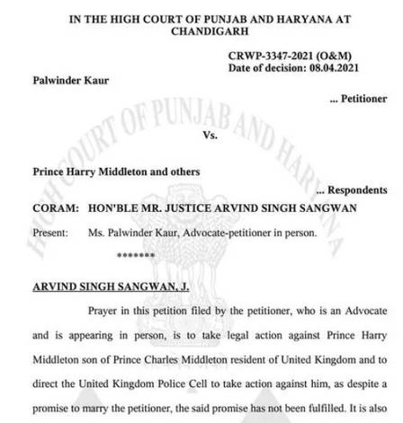 Processo feito contra o príncipe Harry (Foto: Reprodução)
