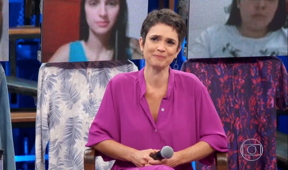 Sandra Annenberg chorou ao relembrar despedida do JH (Reprodução: Globo) Sandra Annenberg chorou ao relembrar despedida do JH (Reprodução: Globo)