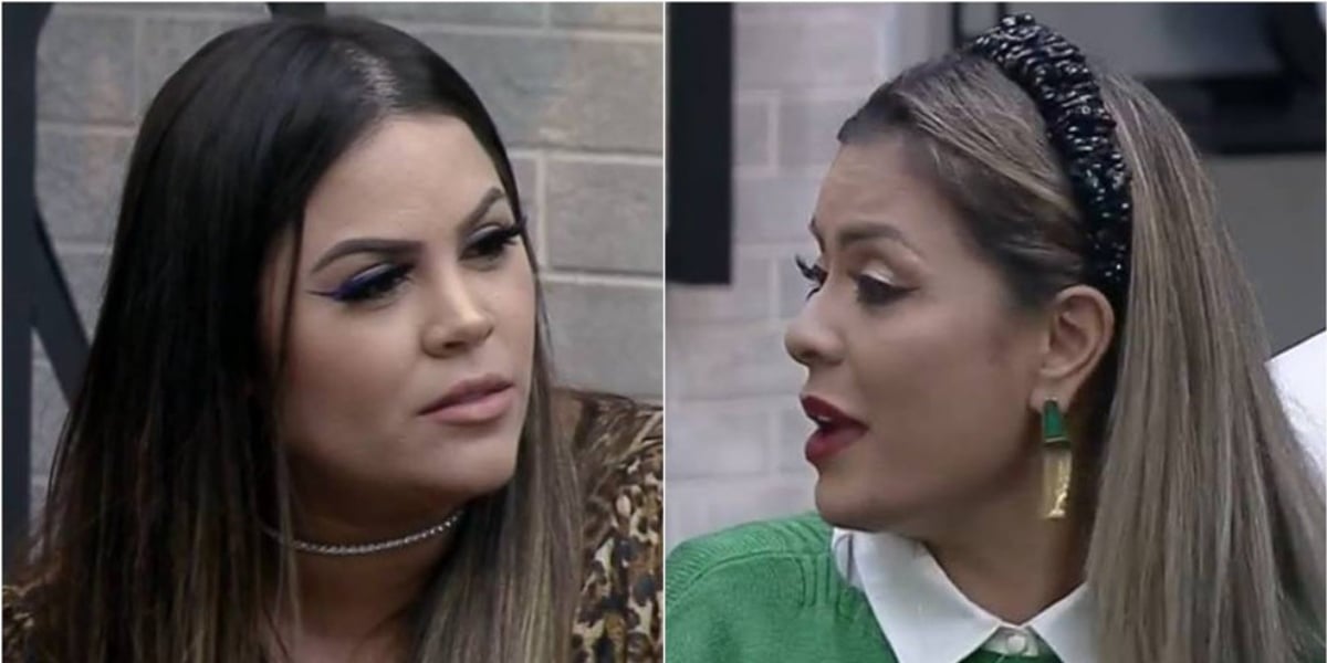 Barraco: Mari e Li Martins se desentenderam em programa ao vivo (Foto: Reprodução) Barraco: Mari e Li Martins se desentenderam em programa ao vivo (Foto: Reprodução)