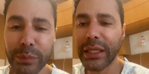 Rodrigo Sant'anna grava vídeo em hospital durante internação (Foto: Reprodução)